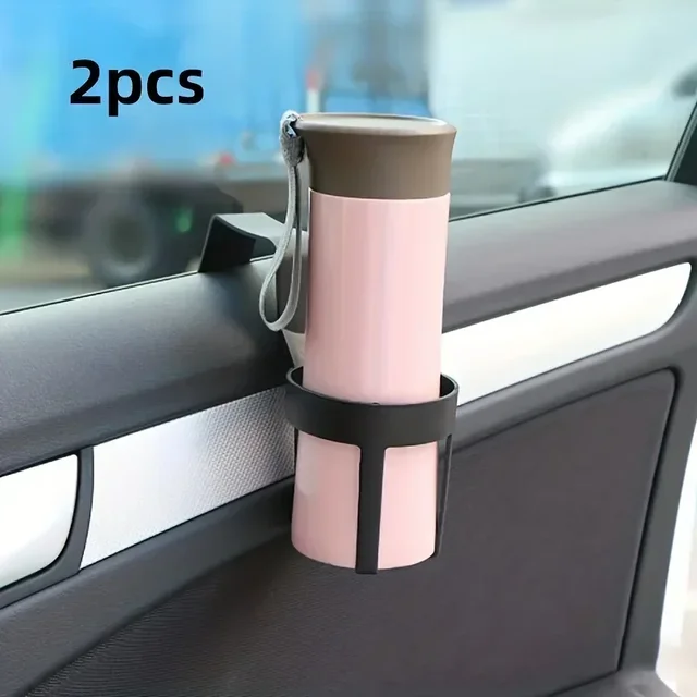 2Pcs Portable Car Cup Holder Universal Window Drink Bottle Holder Stand Container Hook For Car Truck Interior Accessories Decor 1