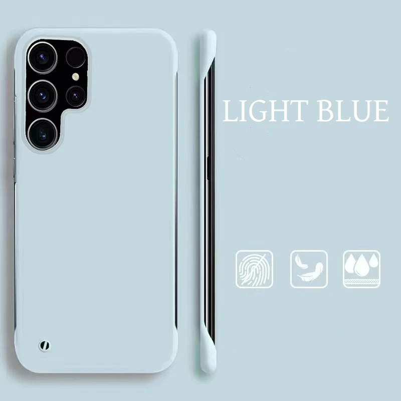 Ultra Slim Frameless Colorful Matte Hard Phone Case