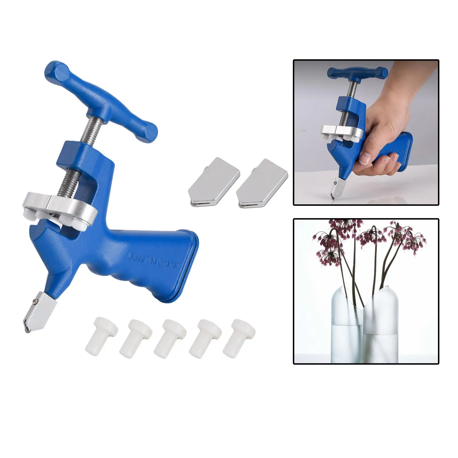 

Glass Cutter Tool Portable with Breaking Pliers Roller Professional Opener for Windows, Tile, Mirror, Cutting Tool Mosaic