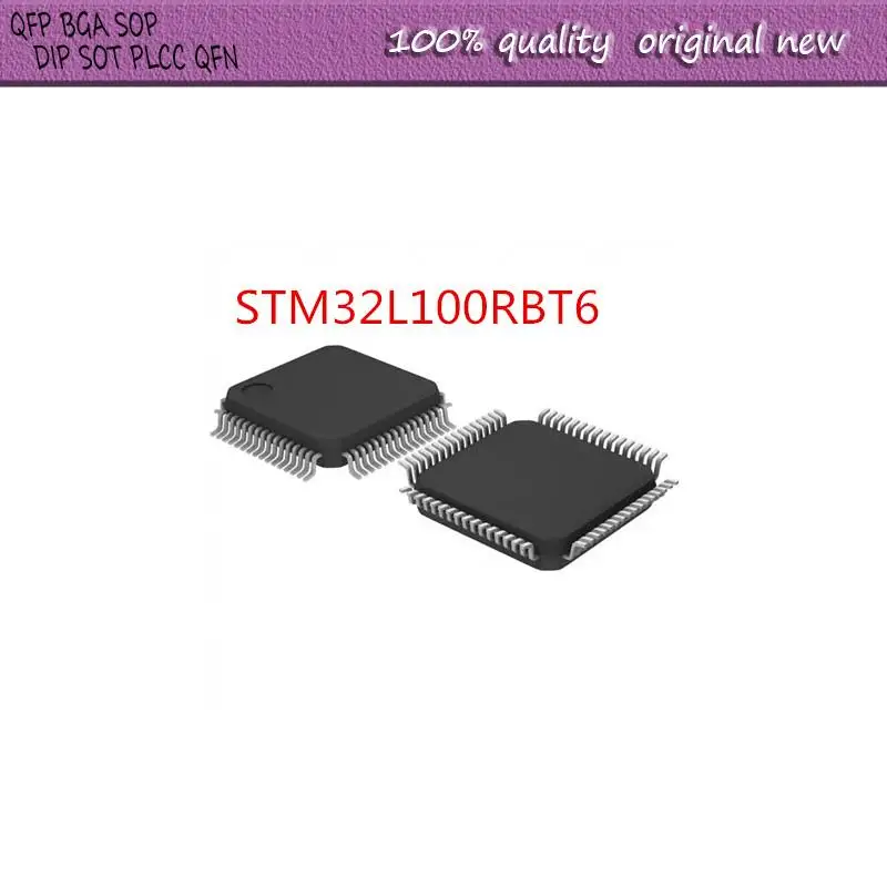 

NEW 2PCS/LOT STM32L100RBT6 STM32L STM32L100 STM32L100R STM32L100RB LQFP-64