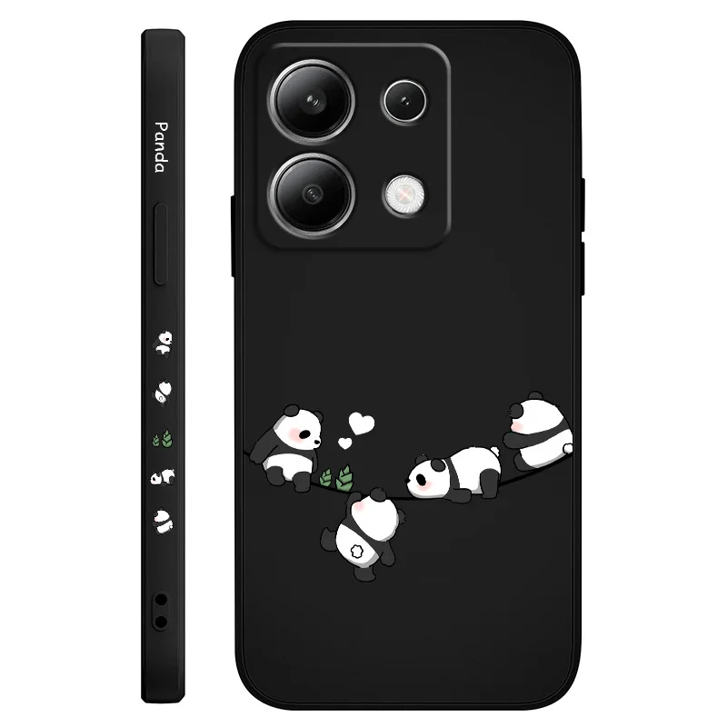 Adorable Baby Panda Liquid Silicone Phone Case Cover