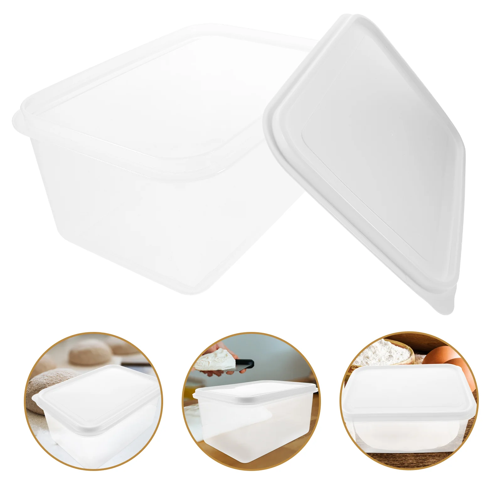 

Pizza Dough Proofing Box Sealing Lid Empty Plastic Dough Vegetable Container