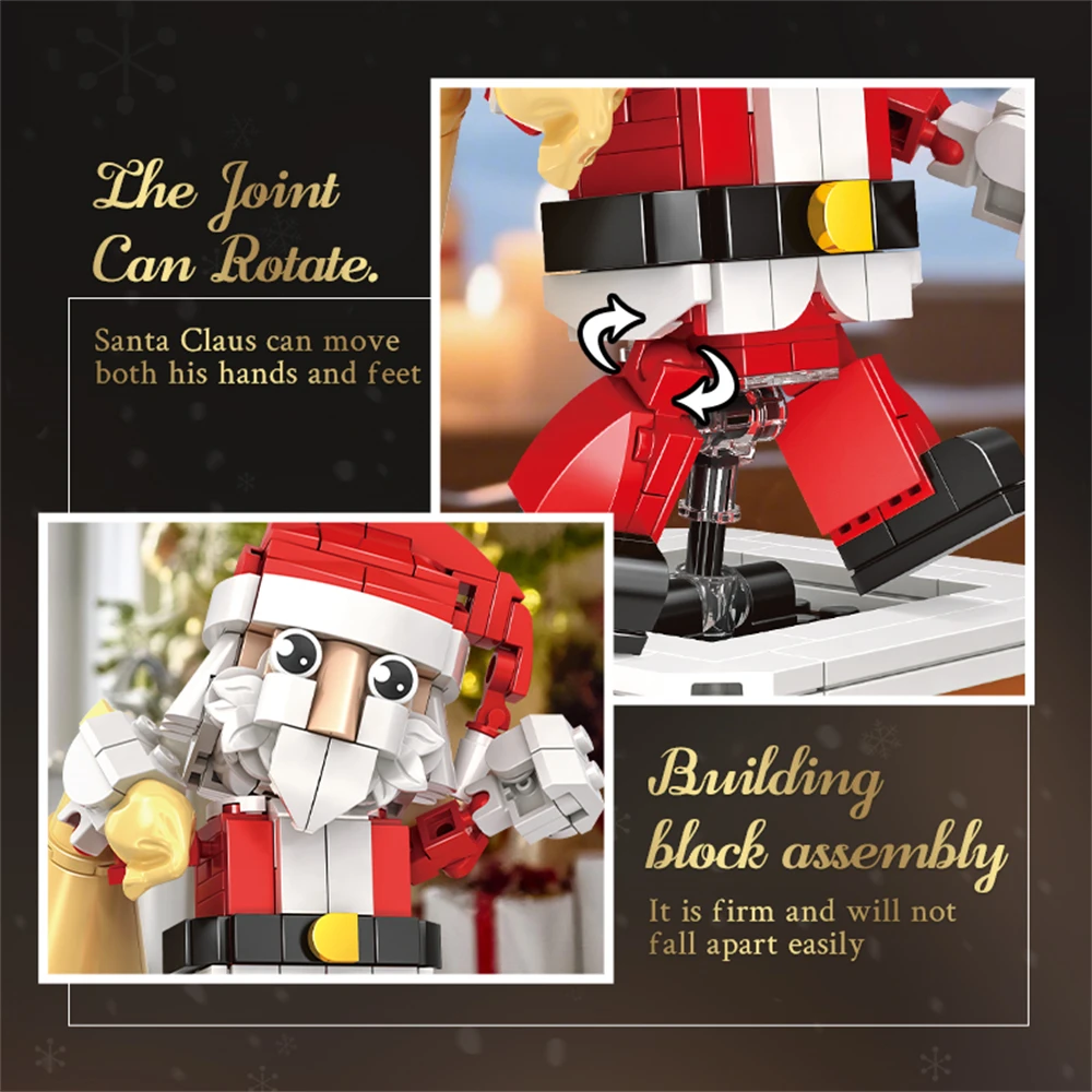 Weihnachten Zug Weihnachten Baum Elch Weihnachten Haus Bausteine Weihnachten Baum Dekor Bricks Set Spielzeug Für Kinder Kinder Geschenk – Detail 24