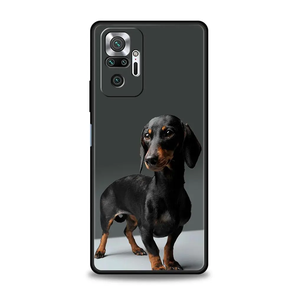 Dachshund Silhouette Dog Design Phone Case - Cute and Stylish Cover