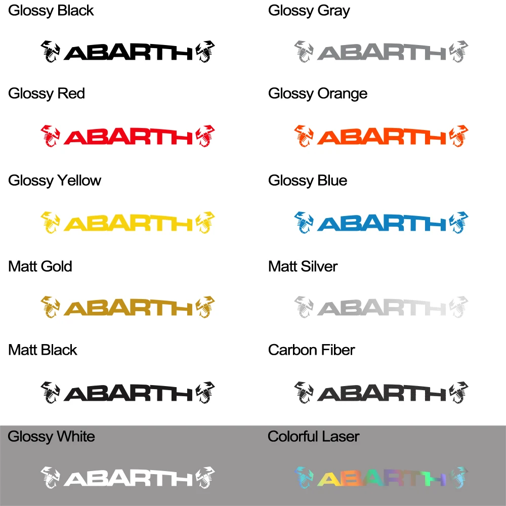 Aufkleber passend für Abarth Frontscheiben Aufkleber - FIA0060
