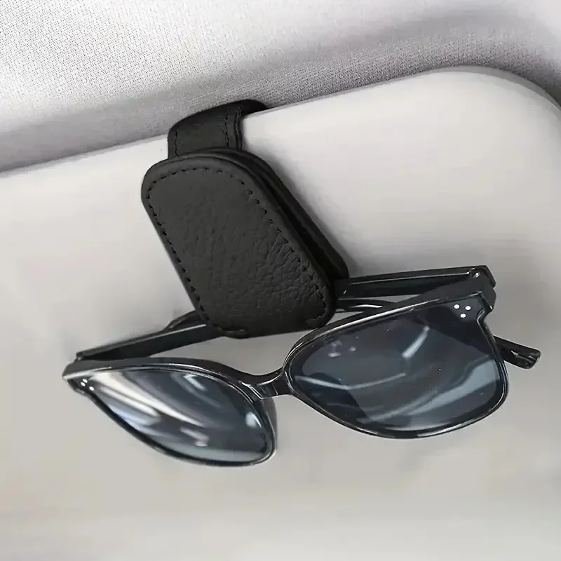 Magnetic Leather Sunglasses and Ticket Holder