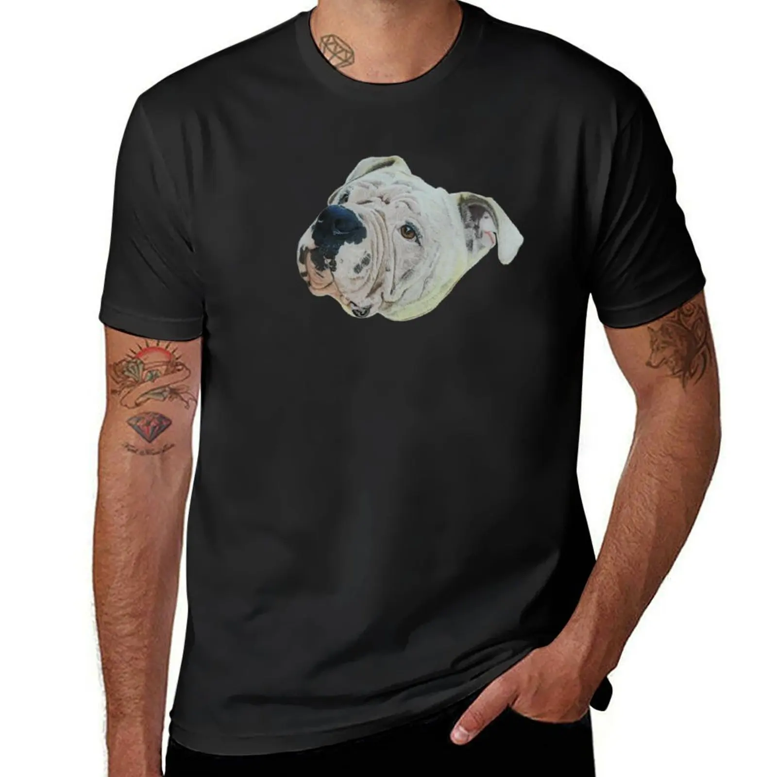 

Bobo the Sharpei Cross T-shirt blanks funnys summer tops men graphic t shirts