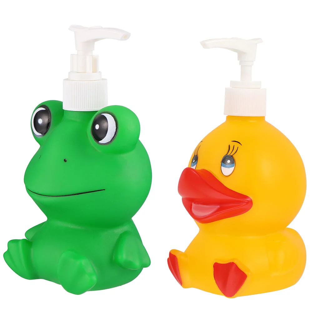

Cute Soap Dispenser Cartoon Frog Deck Bath Lotion Pump Bottle Hand Soap Containers Shower Gel