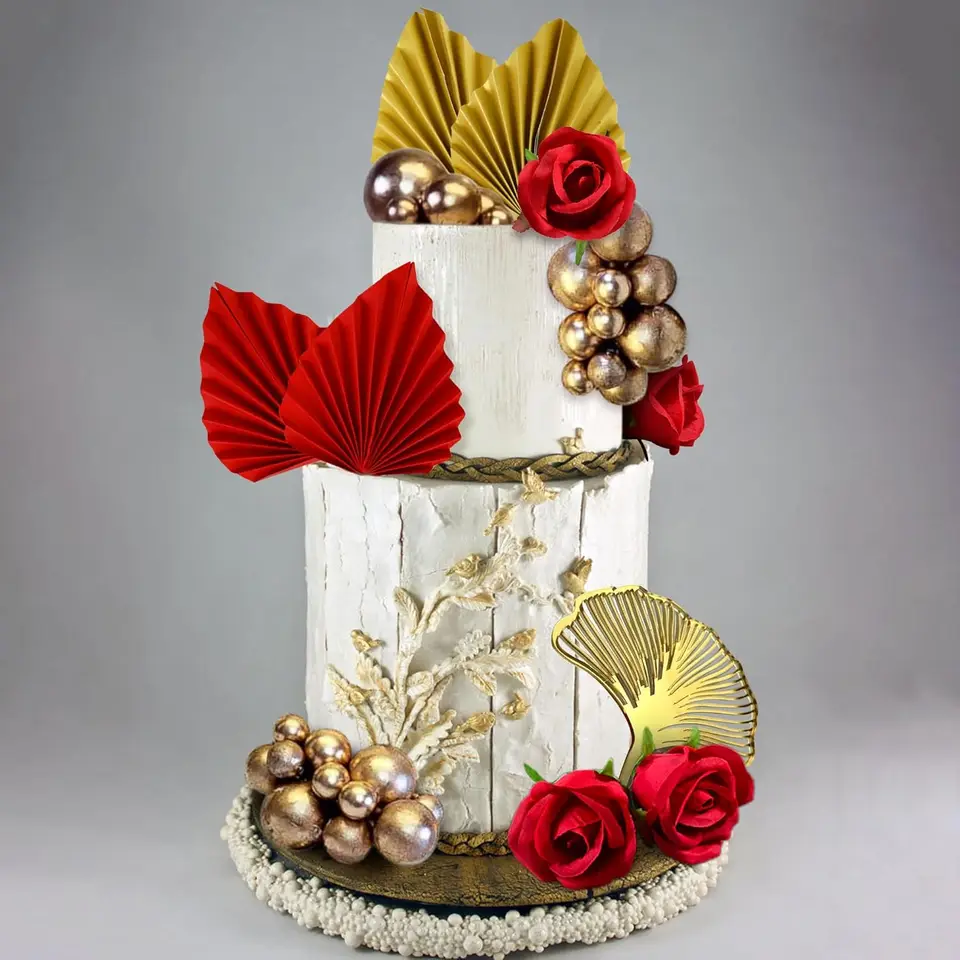 N&A Topper per torta di compleanno con regina in oro rosa, 1 pezzo, decorazione per torta, compleanno, oro