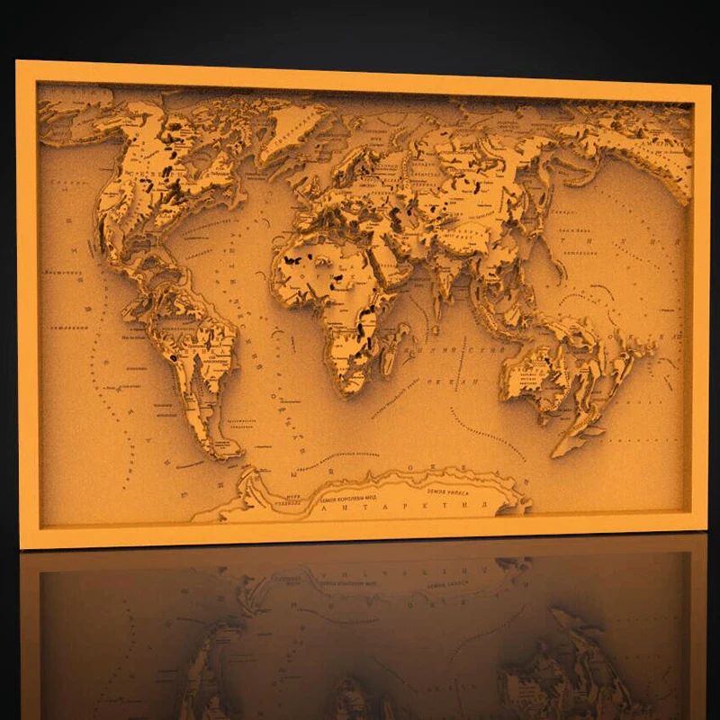 3d stl model world map for cnc router engraver carving machine relief