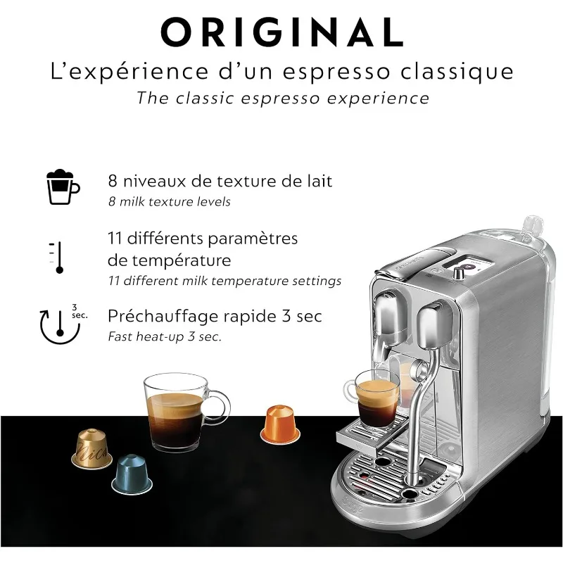 Breville Nespresso Nespresso Creatista Plus Coffee Espresso Machine, Brushed Stainless Steel 2