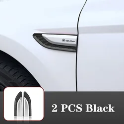 Sleek Design Car Blade Wheel Brow Side Fender Decorative Stickers (2pcs black Alfa)