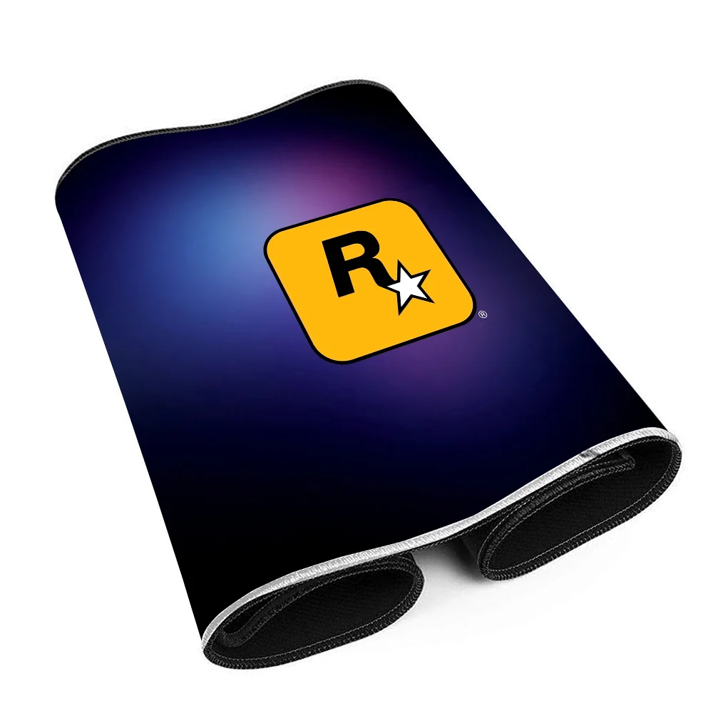 Rockstar Games Letter R Rubber XXL Keyboard Mat Table Mat Students Gamer Desktop Mousepad Gaming Mouse Pad 4