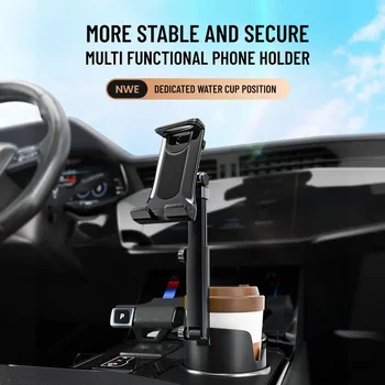 Espansore per supporto per tablet per tazza per auto con supporto per telefono cellulare Accessori per interni auto per smartphone con rotazione a 360°