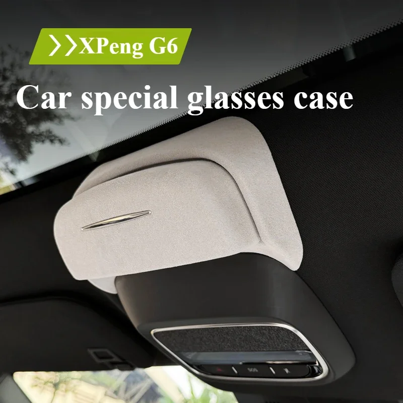 For XPENG G6 Sunglasses Holder Sunroof Storage Foldable Organizer Upgraded Anti-Slip Car Interior Accessories