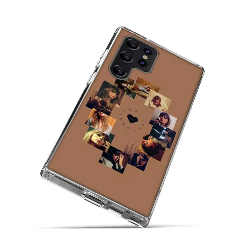 thumbnail image 1 of Funda transparente para teléfono Singer T-Taylors S-Swifts para Samsung Galaxy S21 S20 S23 FE S24 S22 Ultra Capa S10 S9 S8 Plus S10E, 1 of 5