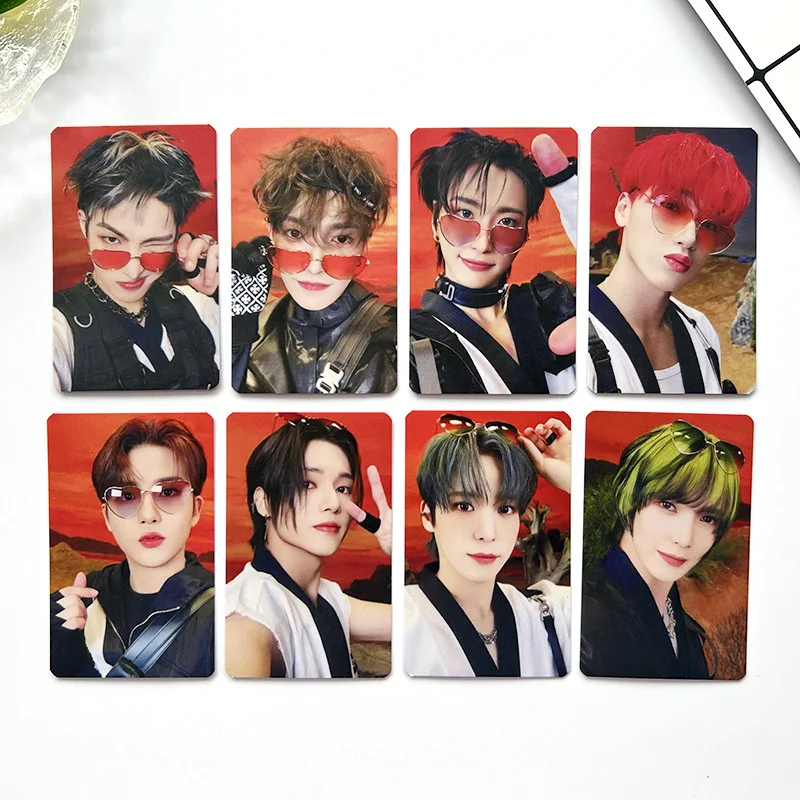 KPOP ATEEZ WM Lomo cards Lucky Card Bouncy LOMO Card HD Collectible Gift Photo K-pop Celebration Album Postcard 8pcs/set