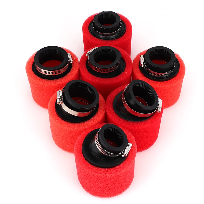 Motorcycle dirt pit parts 35mm 38mm 42mm 45mm 48mm 50mm sponge foam Air Filter Racing ATV Scooter FMX PIt Bike Dhz Pit pro air filter motorcycle air filter air filter cleaner motocross air filter
