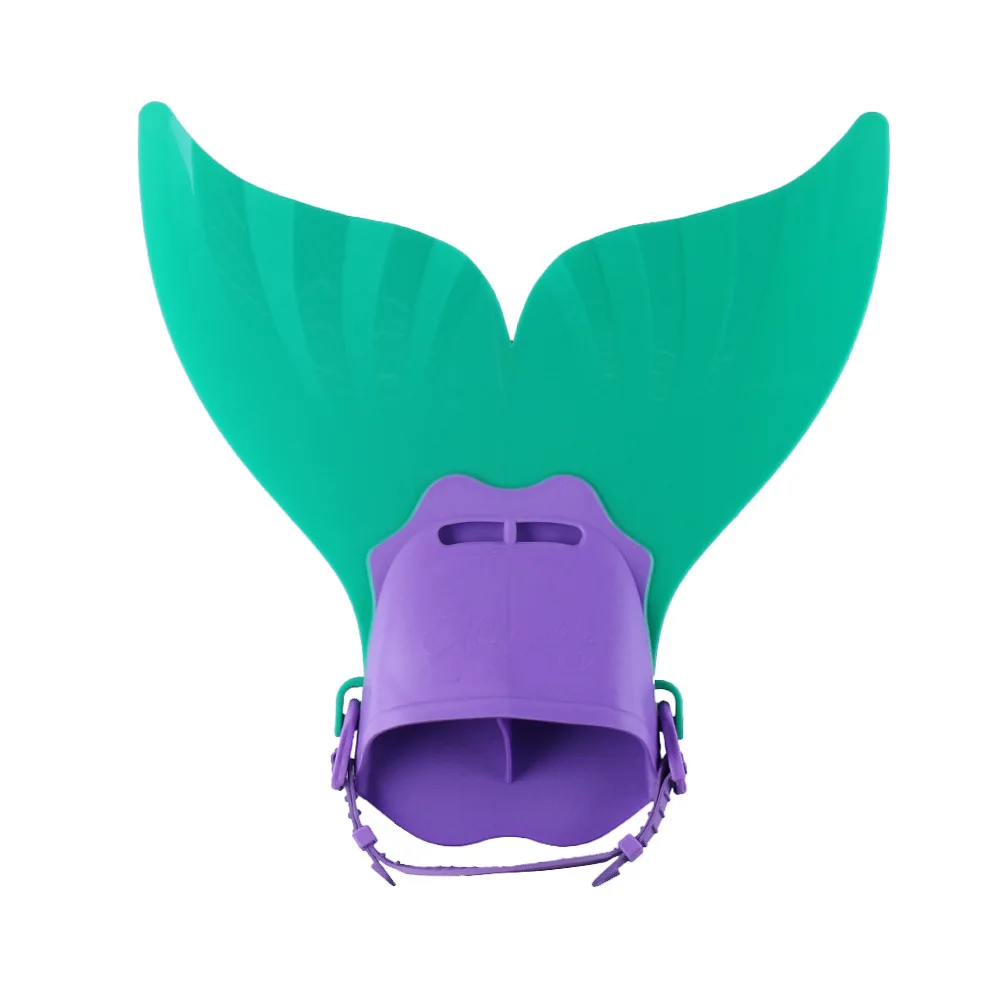 Swimming Fins Mermaid Monofin Swim Fin Kids Adjustable Mermaid Tails Flipper Diving Fins Girls Boys