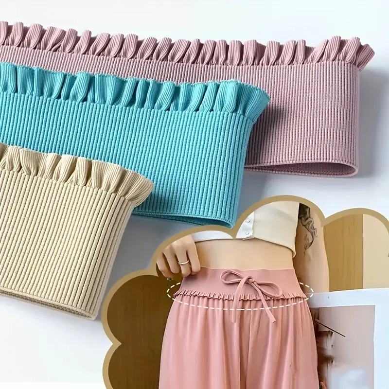 Elastic Lace Fabric Trim Ribbon - Decorative Stretch Band