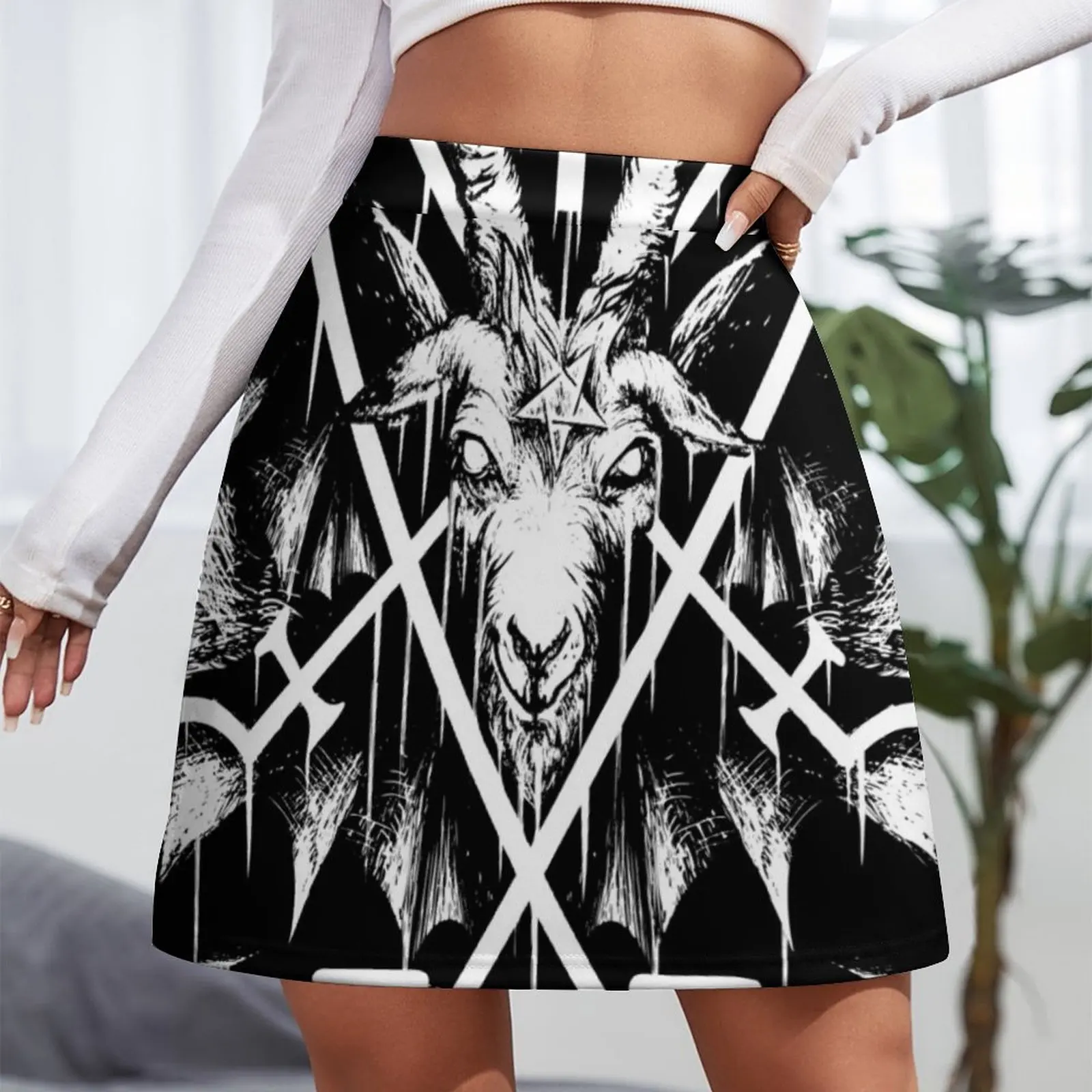 SIGIL OF LUCIFER AND BAPHOMET Mini Skirt short skirt skirts for womens 2023 women's clothing korea stylish
