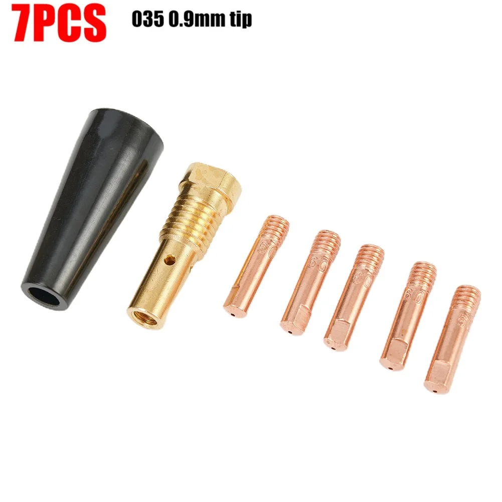 7PCS Gasless Nozzle Contact Tips For Century FC90 Flux-Cored Wire Feed FC90 MIG Welder Welding Torch Part K3493-1