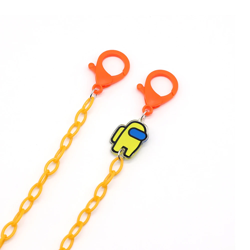 Face Mask Chain For Children Acrylic Fashion Sunglasses Lanyard Cartoon Spaceman Strap Trendy Eyeglass Holder Strap Hang on Neck