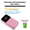 Professional Electric Nail Drill Machine 35000RPM Portable Nail File Rechargeable Nail Sander for Gel Nails Polishing Salon Tool 3