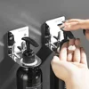 Wall Mounted Shower Gel Bottle Holder Stainless Steel Soap Shower Gel Organizer Shelf Adhesive Liquid Rack Soap Shelves Rack 3
