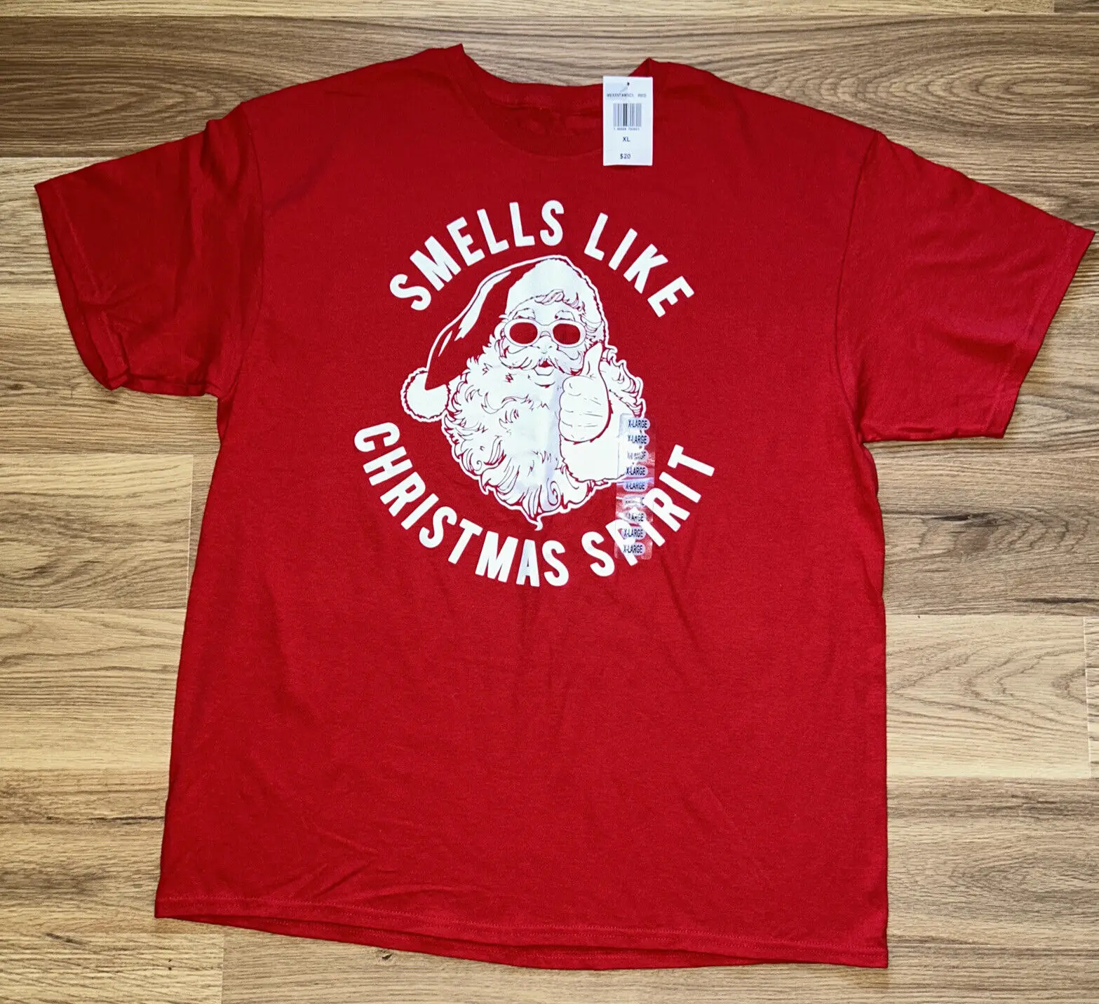 Profuma Come La Maglietta Xl Rossa Extra Large Da Uomo Christmas Spirit Ss Maniche Lunghe O Corte