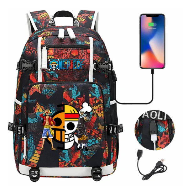 One Piece School Anime Backpacks One Piece Backpack Accessories 