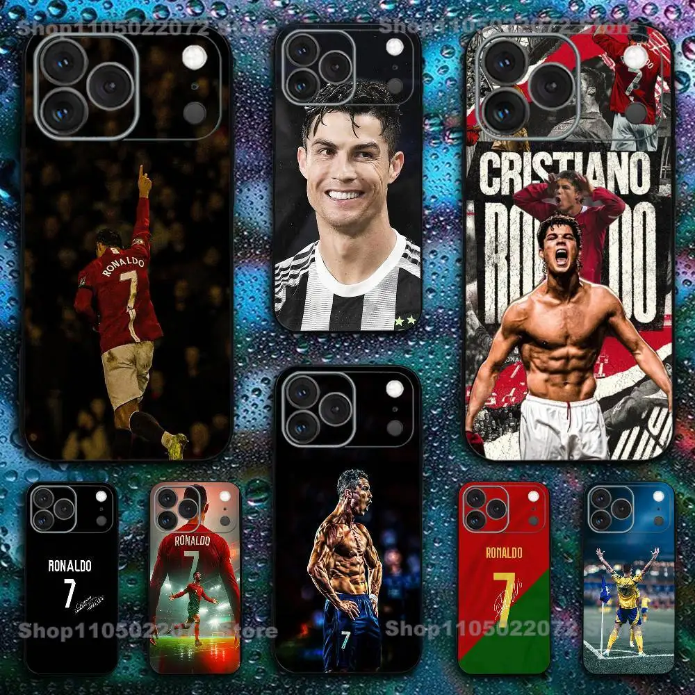 CR7 Football Legend Soft Black Shockproof Phone Case