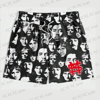 2024 Vintage Summer Grunge Punk Printed Drawstring Basketball Shorts Casual Vacation Beach Daily Life Kids/Adullt Trunks 1