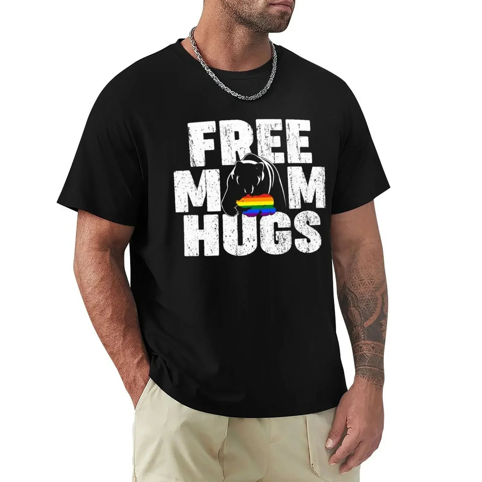 

Free Mom Hugs Tshirts | Gift for Mom, Pride Mom T-Shirt boys whites Short sleeve tee sweat shirts, men funnys tees T-shirt men