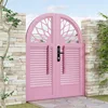 Factory Customize Durable America Australia Europe Style Metal Iron Aluminum Villa Home Fence Courtyard Doule Gate with Lock 6