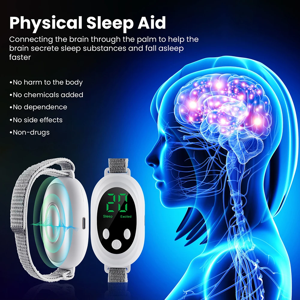 Deep Sleep Hand Massager Intelligent Sleep Device Insomnia Sleep Aid Handheld Sleeper Relaxation Stress Sleeping Massager
