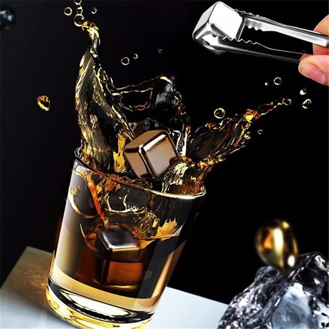 304 Stainless Steel Bullet Tip Ice Cube Beer Wine Coolers Reusable Chilling  Stones Vodka Whiskey Keep Cold Bar Bucket Tools - AliExpress