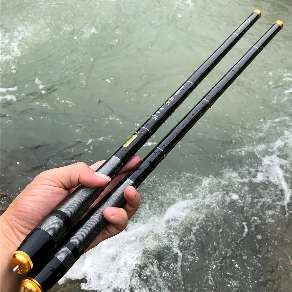 Ligh Hard Telescopic Fishing Stream Rod Lake Hand Pole Carp Feeder 3.6M 4.5M 5.4M 6.3M 7.2M Freshwater Fishing Rods Tackle 6