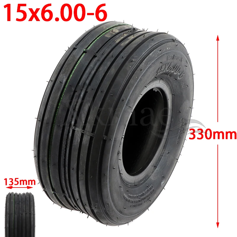 

15 Inch Vacuum Tire for Electric Scooter Wheels Front Rear Tires 15x6.00-6 Wheel Motor Tubeless Tyre