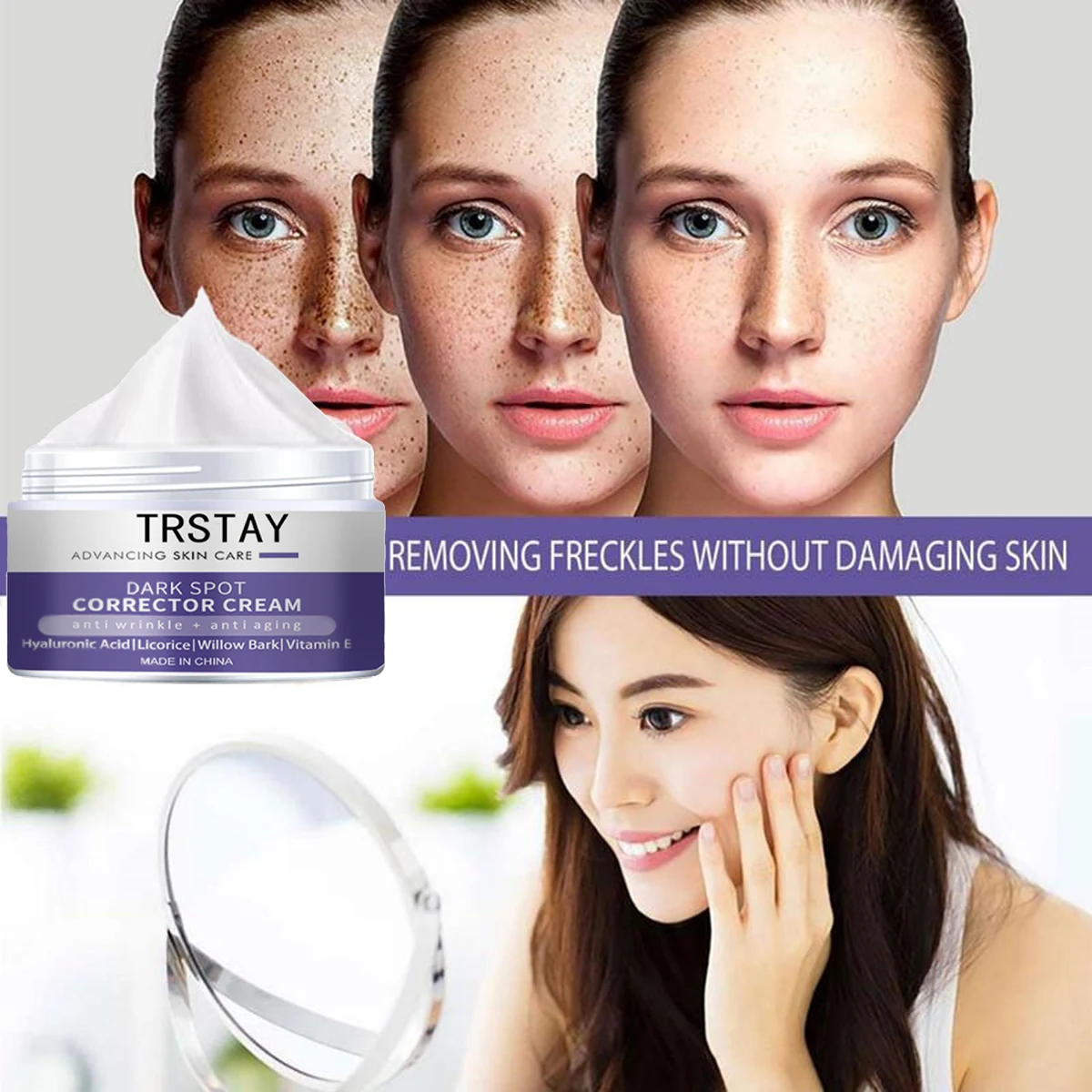 Face Cream Freckle Anti-Wrinkle Moisturizing Shrink Pores Whitening Brightening Firming Nourishing Skin Care