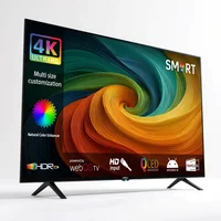 Global Version Android Smart TV 43 Inch 2K 4K UHD Frameless LED Television, WiFi BT Google Play Netflix YouTube HDR10 TV
