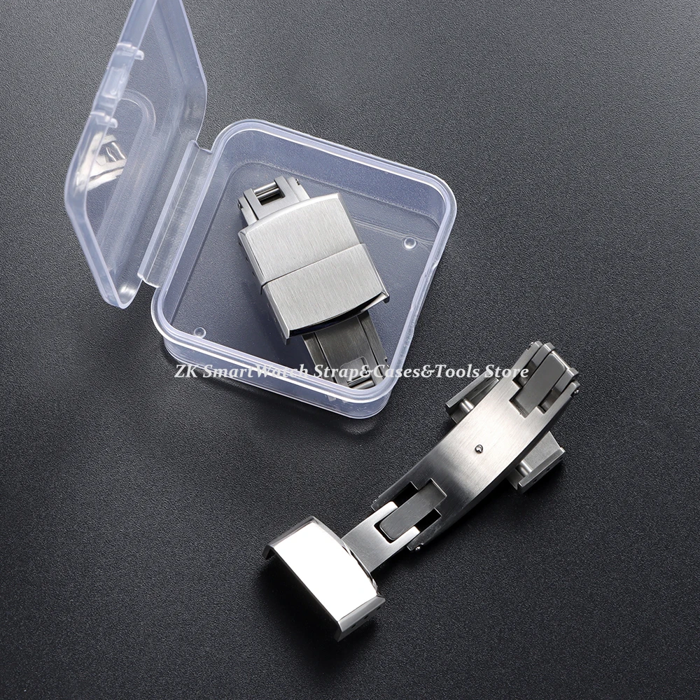 Universal Fast Release Steel Brush Strap with Fold Buckle Double Click Butterfly Clasp - Fashion Edition
