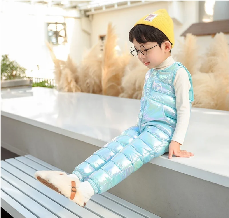 Baby Warm Strap Hose Mädchen Jungen Winter Overalls Daunen-Baumwolle Overall Kinder Schutz Kalten Schneeanzug Strampler Kleidung 1-5 Jahre – Detail 37