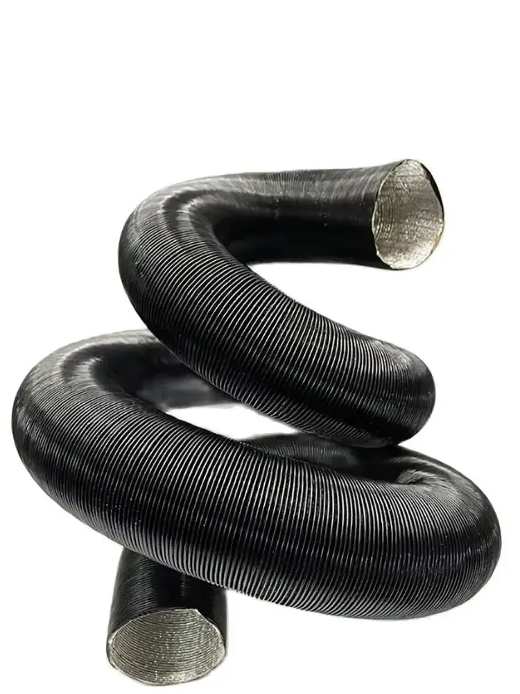 Air Diesel Heater Diesel Heater Exhaust Pipe Air Diesel Heater Duct Pipe Heater Duct Connector Air Heater Exhaust Connector Car Heater Accessories 75mm Diameter 2M Length Duct Pipe Tube Hose Outlet Exhaust Joiner Connector For Webasto Eberspaecher Car Truck