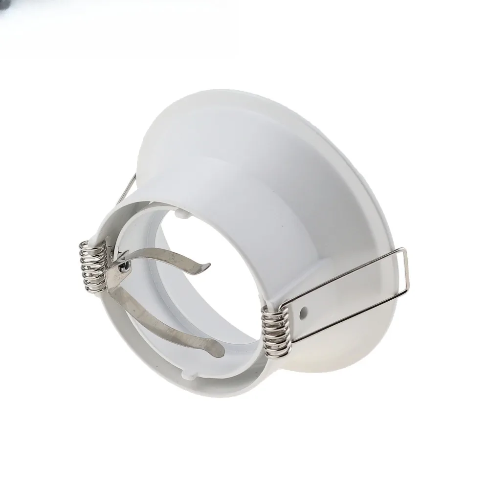 10/50Pcs MR16 Anti-glare Round Embedded Downlight, Aluminum Narrow Side Ceiling Lamp Shell GU10 Engineering Spotlight Cup Holder
