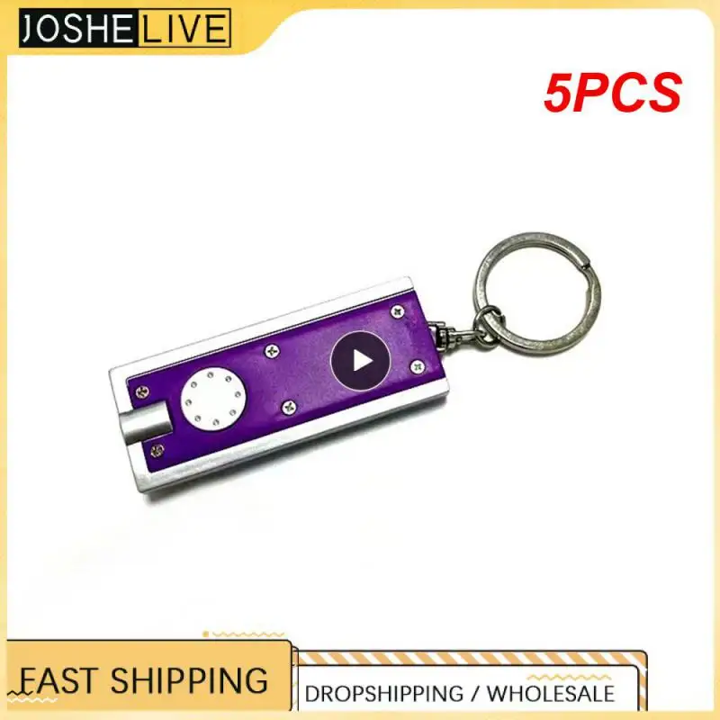 

5PCS Keychain Flashlight Mini Flashlight Pocket Keychain Light USB Rechargeable Emegency Light Camping Light Accessories