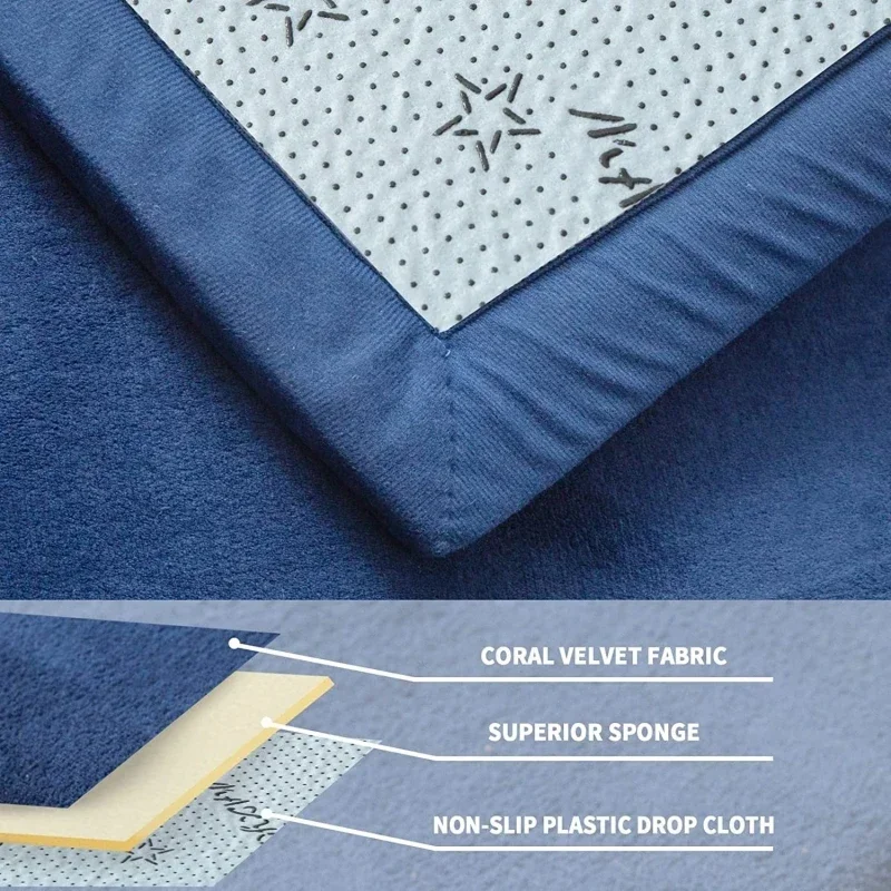 Baby Play Mat, 3CM Thick Crawling Rugs, Padded Foam Rug for Kids Playroom, Nursery, Living Room 3