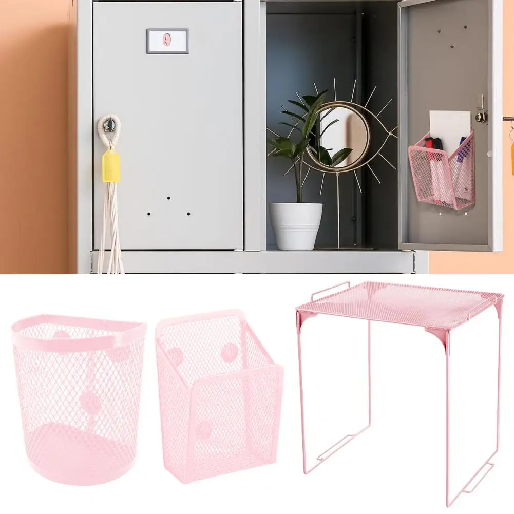 

Magnetic Pen Holder for Metal Cabinets Locker Rack Organizer Maximize Space with Foldable Locker Organizer Kit Magnetic Pen