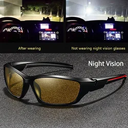 Vintage Square Frame Unisex Night Vision Glasses with Anti - Glare Lenses (F33(NightVision))