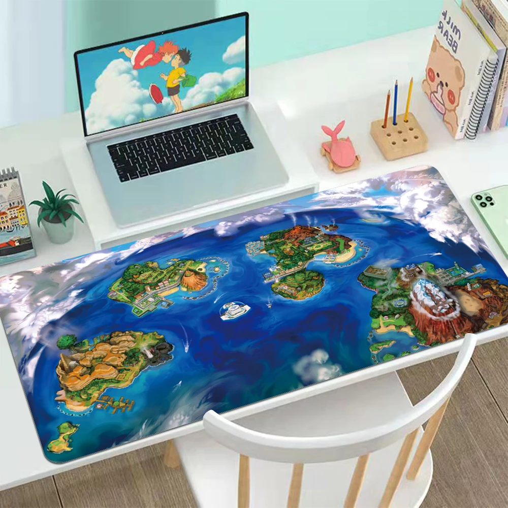 Игровой компьютерный коврик для мыши ковер с аниме Xxl игровой клавиатуры и